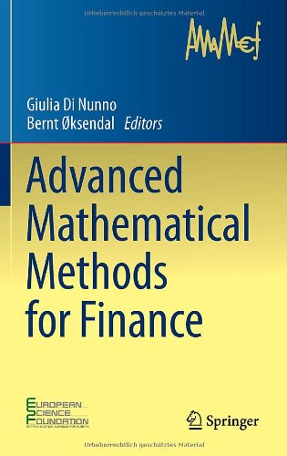 Advanced Mathematical Methods For Finance 1st Edition Beatrice Acciaio