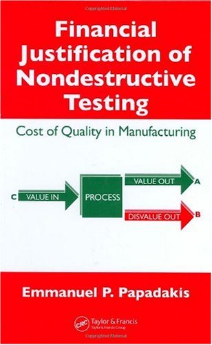 Financial Justification Of Nondestructive Testing Cost Of Quality In Manufacturing Emmanuel P Papadakis