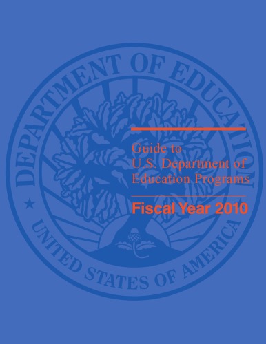 Guide To Us Department Of Education Programs 2010 Kate Devine