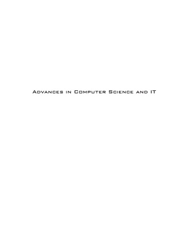 Advances In Computer Science And It D M Akbar Hussain