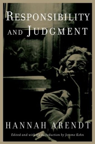Responsibility And Judgment 1st Edition Hannah Arendt