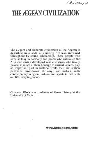 The Aegean Civilization History Of Civilization Gustave Glotz