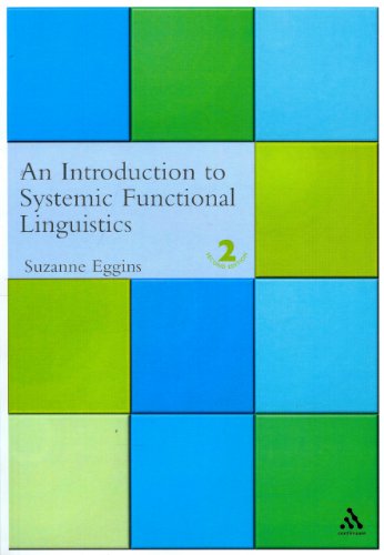 An Introduction To Systemic Functional Linguistics 2nd Suzanne Eggins