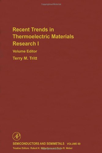 Recent Trends In Thermoelectric Materials Research I 1st Edition Terry M Tritt Eds