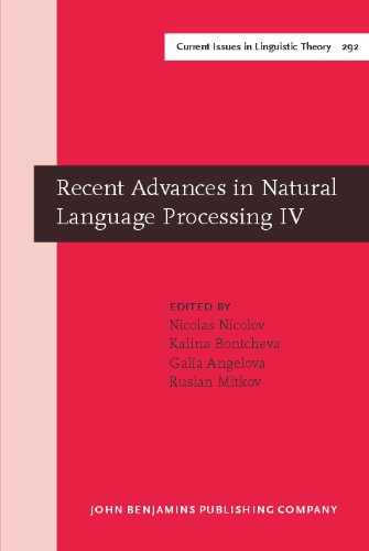 Recent Advances In Natural Language Processing Iv Selected Papers From Ranlp 2005 1st Nicolas Nicolov