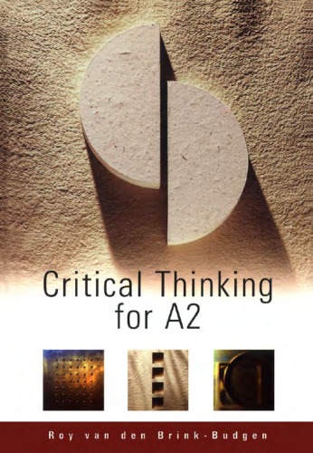 Critical Thinking For A2 2007th Edition Roy Van Den Brinkbudgen