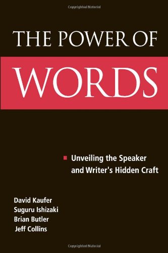 The Power Of Words Unveiling The Speaker And Writers Hidden Craft Brian Butler