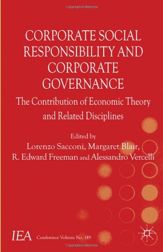 Corporate Social Responsibility And Corporate Governance The Contribution Of Economic Theory And Related Disciplines Lorenzo Sacconi