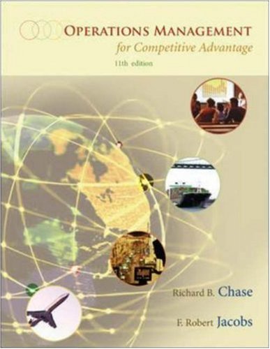 Operations Management For Competitive Advantage 11e 11th Edition Richard Chase