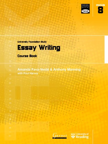 Task Mod 8 Essay Writing Student Manualstudy Guide Amanda Favaverd