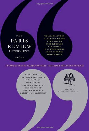The Paris Review Interviews Volume Iv 1st Edition Philip Gourevitch