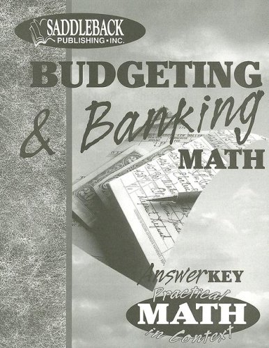 Budgeting Banking Teacher Notes Practical Math In Context Tch Mary Ann Frishman