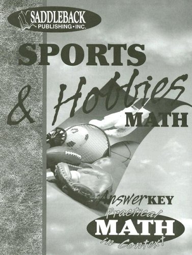 Sports Hobbies Math Teacher Notes Practical Math In Context Tch Mary Ann Frishman