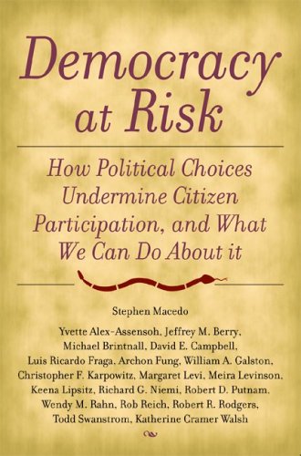 Democracy At Risk How Political Choices Undermine Citizen Participation Stephen