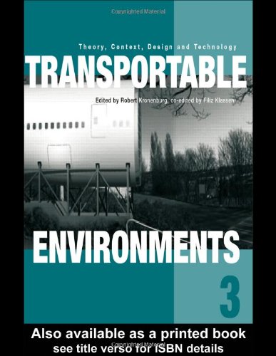 Transportable Environments 3 1st Edition R Kronenburg