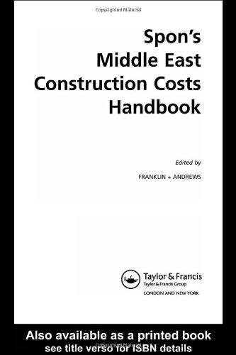 Spons Middle East Construction Cost Handbook 2nd Edition Franklin Andr