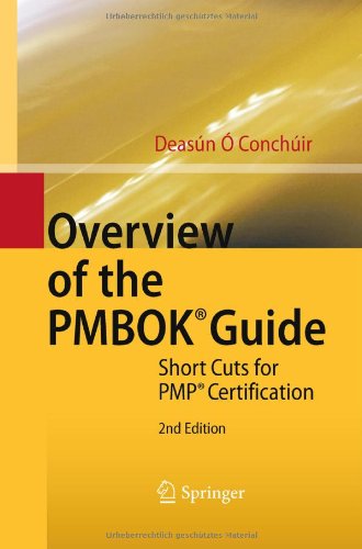 Overview Of The Pmbok Guide Short Cuts For Pmp Certification 2nd Edition Deasn Conchir Auth