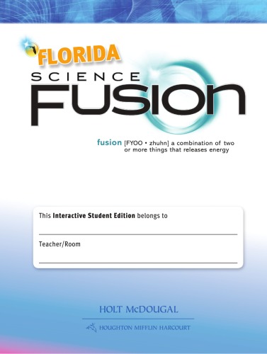 Science Fusion Interactive Student Edition Holt Mcdougal