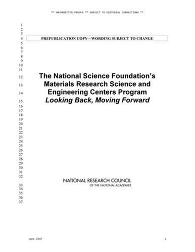 The National Science Foundations Materials Research Science And Engineering Centers Program Looking Back Moving Forward Mrsec Impact Assessment Committee
