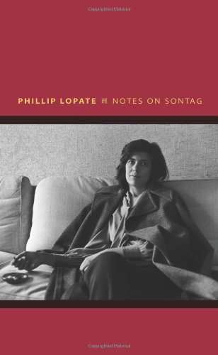Notes On Sontag Writers On Writers First Edition Phillip Lopate