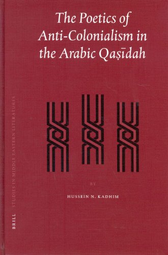 Poetics Of Anticolonialism In The Arabic Qasidah Brill Studies In Middle Eastern Literatures First Edition Hussein N Kadhim