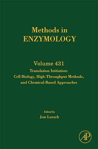 Translation Initiation Cell Biology Highthroughput And Chemicalbased Approaches 1st Edition Jon Lorsch