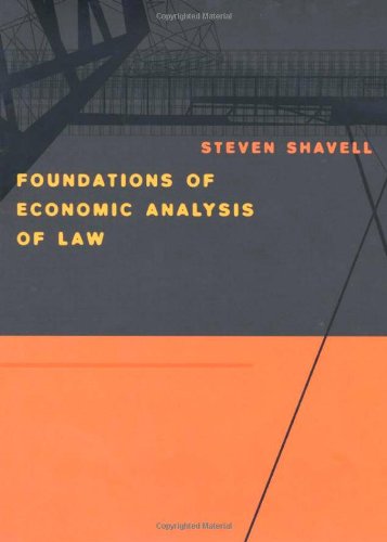 Foundations Of Economic Analysis Of Law Steven Shavell