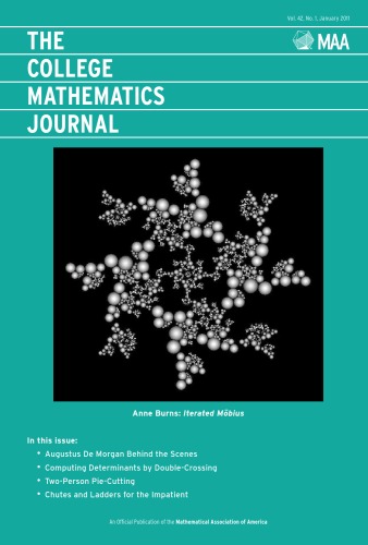 The College Mathematics Journal 42 1 Michael Henle Editor In Chief