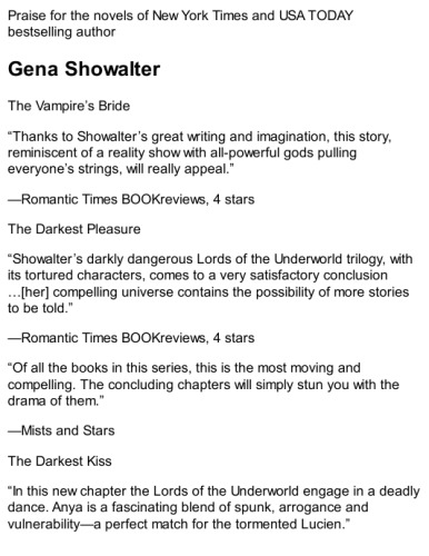 The Darkest Whisper 1st Edition by Gena Showalter ISBN 0373773927 978-0373773923