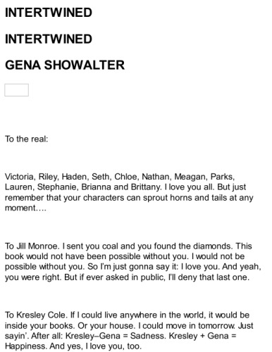 Intertwined Gena Showalter