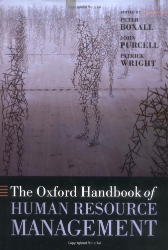 The Oxford Handbook Of Human Resource Management John Purcell