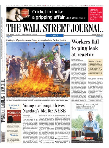 The Wall Street Journal Asia Monday April 4 2011 Dow Jones Publishing Company Asia