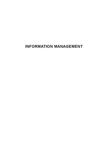 Information Management A Consolidation Of Operations Analysis And Strategy Michael Robert Middleton