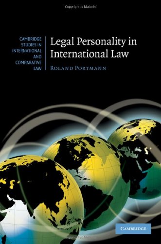 Legal Personality In International Law 1st Edition Roland Portmann