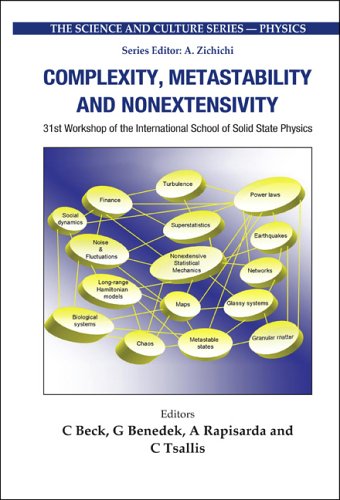 Complexity Metastability And Nonextensivity Science And Culture Physics C Beck