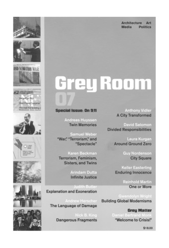 Grey Room 7 Spring 2002 Special Issue On 9 11 Andreas Huyssen