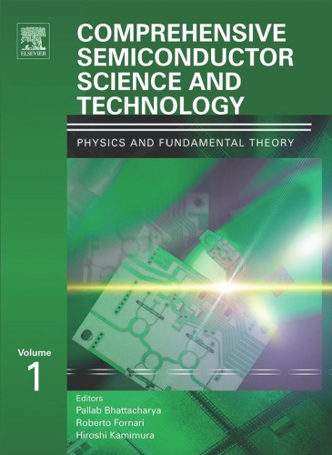 Comprehensive Semiconductor Science And Technology Sixvolume Set Volume 1 1st Edition Pallab Bhattacharya