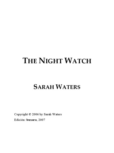 The Night Watch Sarah Waters