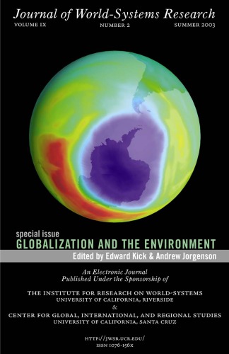 Jwsr Volume Ix Number 2 2003 Edward L Kick Andrew K Jorgenson Editors