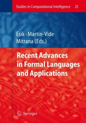 Recent Advances In Formal Languages And Applications 1st Edition Zoltn Sik