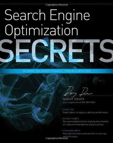 Search Engine Optimization Seo Secrets 1st Edition Danny Dover