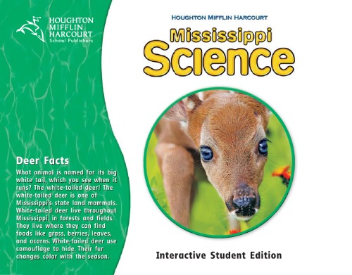 Mississippi Science Grade 1 Interactive Student Edition Hsp
