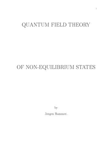 Quantum Field Theory Of Nonequilibrium States Jrgen Rammer