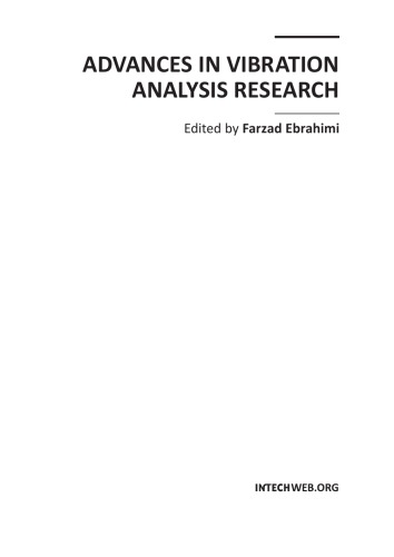 Advances In Vibration Analysis Research Farzad Ebrahimi