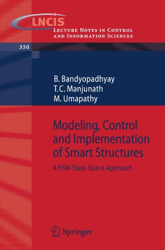 Modeling Control And Implementation Of Smart Structures A Femstate Space Approach 1st Edition B Bandyopadhyay