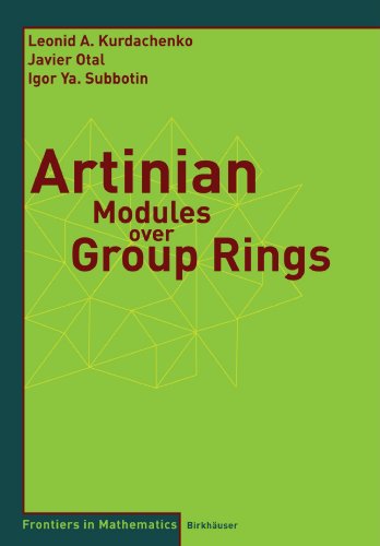 Artinian Modules Over Group Rings 1st Edition L Kurdachenko