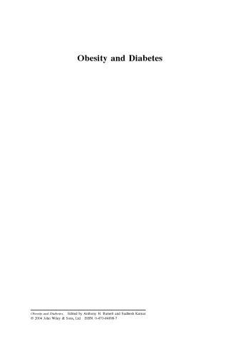 Obesity And Diabetes Practical Diabetes Anthony H Barnett Editor