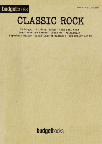 Budget Books Classic Rock Hal Leonard Corporation