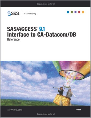 Sas Access 91 Interface To Cadatacom Db Reference The Sas Technical Team Writers