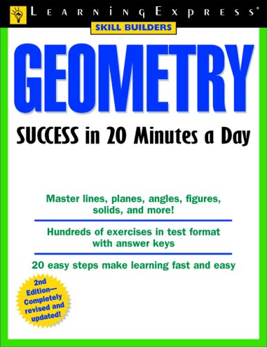 Geometry Success In 20 Minutes A Day Skill Builders 2nd Edition Thompson